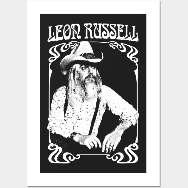 Leon Russell /// Retro 1970s Fan Design Wall Art by DankFutura